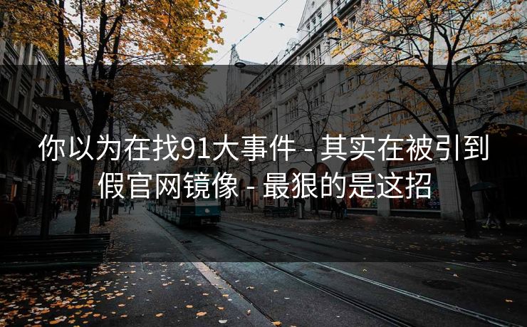 你以为在找91大事件 - 其实在被引到假官网镜像 - 最狠的是这招
